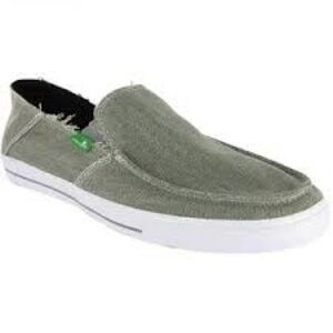 Sanuk Men's Casual Slip-On Shoes side walk surfer beige Green